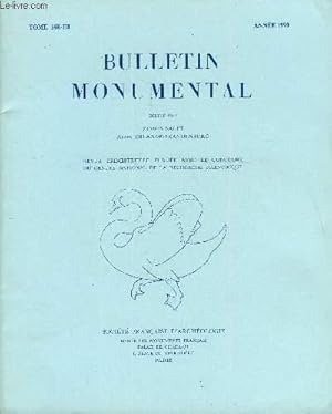 Bild des Verkufers fr BULLETIN MONUMENTAL TOME 148 N3 - TABLE DES MATIRESArticleSaint-Philibert de Tournus. Histoire - Critique d authenticit - Etude archologique du chevet (1009-1019), par Jacques Henriet ChroniqueArt roman : L glise Saint-Martin de Graay zum Verkauf von Le-Livre