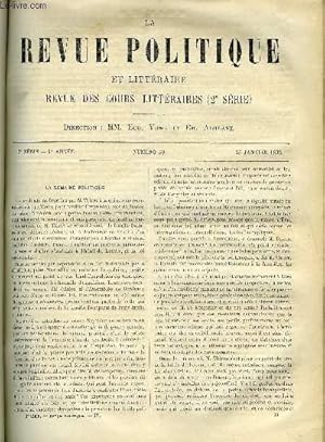 Seller image for LA REVUE POLITIQUE ET LITTERAIRE 2e ANNEE - 2e SEMESTRE N30 - REVUE DIPLOMATIQUE - LA RUSSIE ET L'ANGLETERRE EN ASIE, COLLEGE DE FRANCE - HISTOIRE ET GEOGRAPHIE ECONOMIQUE PAR E. LEVASSEUR, UNIVERSITE DE NAPLES - PHILOSOPHIE DE LA NATURE II PAR A. VERA for sale by Le-Livre