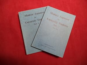 Imagen del vendedor de Modern Japanese for University Students. Part I. 2 volumes. a la venta por BookMine