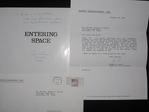 Imagen del vendedor de ENTERING SPACE an Astronaut's Odyssey (With TLS By Joseph Allen) a la venta por Charles Parkhurst Rare Books, Inc. ABAA