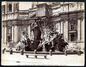 "Roma Fontana dei Quattro Fiumi ideata dal Bernini" - Fontana di Quattro Fiumi Piazza Narona Roma...