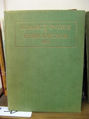 Subject Index to Periodicals 1954