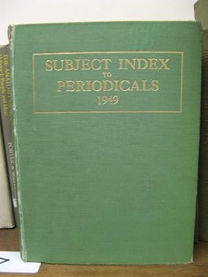 Subject Index to Periodicals 1949