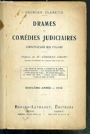 Seller image for DRAMES ET COMEDIES JUDICIAIRES - CHRONIQUES DU PALAIS - DEUXIEME ANNEE for sale by Le-Livre