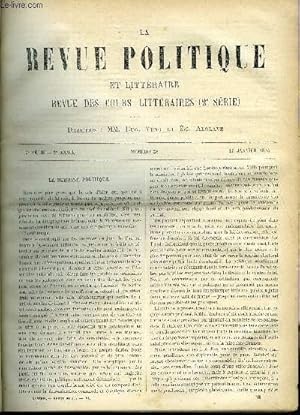 Seller image for LA REVUE POLITIQUE ET LITTERAIRE 3e ANNEE - 2e SEMESTRE N28 - COURS DE M. VIDAL-LABLACHE - LE RELIEF DU SOL DE L'EUROPE CENTRALE, LE MASSIF DES ALPES, RELATIONS DE LA ROYAUTE AVEC L'ANCIENNE MAGISTRATURE - HENRI IV ET LA CHAMBRE DES COMPTES for sale by Le-Livre