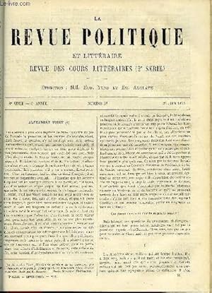 Imagen del vendedor de LA REVUE POLITIQUE ET LITTERAIRE 4e ANNEE - 2e SEMESTRE N52 - ALEXANDRE VINET PAR PAUL ALBERT, DE LA REPRESENTATION DES COLONIES AU PARLEMENT PAR V. SCHOELCHER, IMPRESSIONS DE VOYAGE - LE PORTUGAL PAR LEO QUESNEL, CURIOSITES HISTORIQUES a la venta por Le-Livre