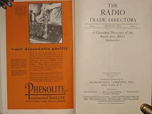 THE RADIO TRADE DIRECTORY, Volume 1, August, 1925, Number 4