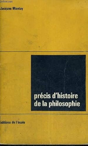 Immagine del venditore per PRECIS D'HISTOIRE DE LA PHILOSOPHIE venduto da Le-Livre