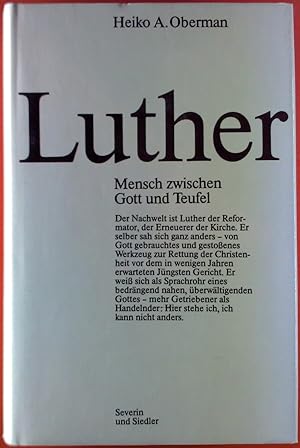 Bild des Verkufers fr Luther. Mensch zwischen Gott und Teufel. zum Verkauf von biblion2