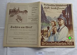 Seller image for Urlaubsfahrten 1938 - Die Deutsche Arbeitsfront NS-Gemeinschaft Kraft durch Freude Gau Sachsen for sale by Versandhandel fr Sammler