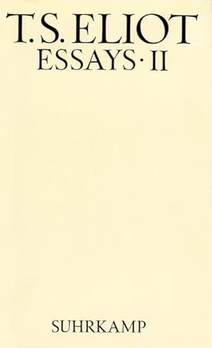 Seller image for Werke, 4 Bde. Essays. Tl.2 for sale by Rheinberg-Buch Andreas Meier eK