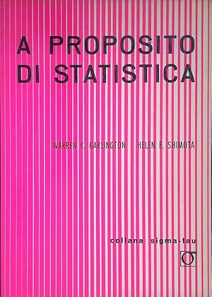 A proposito di statistica