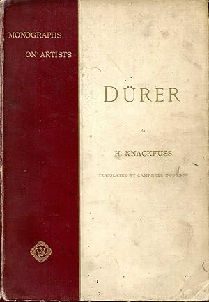 Image du vendeur pour Monographs on Artists : Durer mis en vente par Pendleburys - the bookshop in the hills