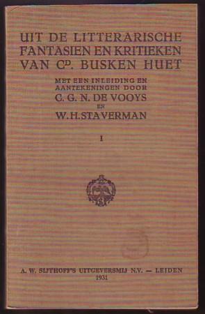 Uit de Litterarische Fantasien en Kritieken van Cd. Busken-Huet, I