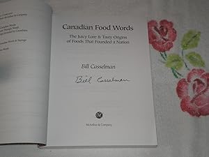 Seller image for Canadian Food Words: Signed for sale by SkylarkerBooks