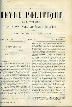 Bild des Verkufers fr LA REVUE POLITIQUE ET LITTERAIRE 6e ANNEE - 1er SEMESTRE N18 - LES RACINES DES LANGUES INDO-EUROPEENNES PAR BREAL, LA LEGENDE DE FENELON - SA TOLERANCE PAR O. DOUEN, L'ALHAMBRA PAR ALEXANDRE BUCHNER, LES CARTES DE LA TURQUIS PAR H. GAIDOZ zum Verkauf von Le-Livre