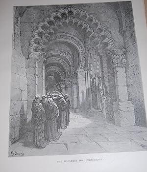 Image du vendeur pour The Mourners For Durandarte. Original Print. Don Quixote. mis en vente par Dark Parks Books & Collectibles