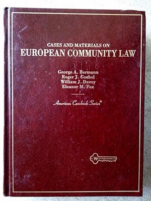 Immagine del venditore per Cases and Materials on European Community Law venduto da P Peterson Bookseller