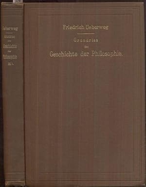 Bild des Verkufers fr Grundriss der Geschichte der Philosophie der Neuzeit von dem Aufblhen der Alterthumsstudien bis auf die Gegenwart. 1. Band: Vorkantische und kantische Philosophie. 8., mit einem Philosophen- und Litteratoren-Register versehene Auflage, bearbeitet u. hrsg. v. Max Heinze. zum Verkauf von Antiquariat Dwal