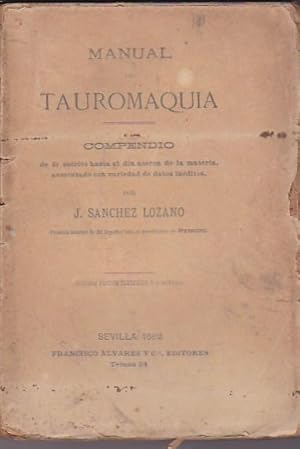 Bild des Verkufers fr Manual de tauromaquia zum Verkauf von LIBRERA GULLIVER