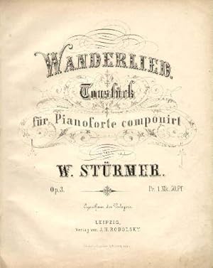 Wanderlied. Tonstück für das Pianoforte componirt von W.Stürmer. Op.3.