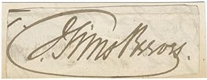 Autograph signature ("J. Sims Reeves") of the noted English tenor