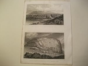 Bild des Verkufers fr The Pentland Hills, from Duddingstone Loch u. Curious Rocks, call'd Sampson's ribs. zum Verkauf von Ottmar Mller