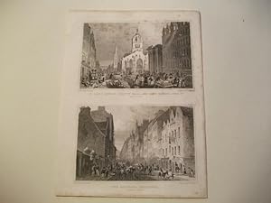 Bild des Verkufers fr St. Gile's Church, County Hall, and Law Market, High St. u. The Canongate looking west. zum Verkauf von Ottmar Mller