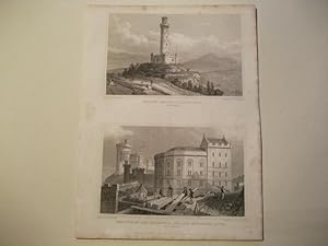 Bild des Verkufers fr Nelson's Monument, Calton Hill u. East End of the Bridewell, and Jail Governor's House. zum Verkauf von Ottmar Mller