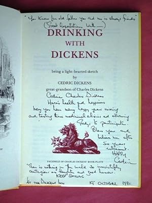 Bild des Verkufers fr Drinking With Dickens being a light-hearted sketch. zum Verkauf von Patrick Pollak Rare Books ABA ILAB