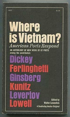 Imagen del vendedor de Where is Vietnam?: American Poets Respond a la venta por Between the Covers-Rare Books, Inc. ABAA