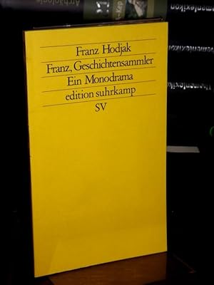 Imagen del vendedor de Franz, Geschichtensammler. Ein Monodrama. (= Edition Suhrkamp 1698, NF 698). a la venta por Altstadt-Antiquariat Nowicki-Hecht UG