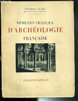 Image du vendeur pour MEMENTO PRATIQUE D'ARCHEOLOGIE FRANCAISE mis en vente par Le-Livre