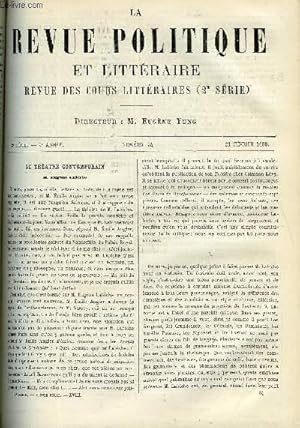 Bild des Verkufers fr LA REVUE POLITIQUE ET LITTERAIRE 9e ANNEE - 2e SEMESTRE N34 - LE THEATRE DE M. LABICHE PAR A. CARTAULT, UNE FANTAISIE ALLEMANDE, MICHEL SERVET PAR O. DOUEN, ETUDES SUR L'AFRIQUE PAR PAUL GAFFAREL zum Verkauf von Le-Livre