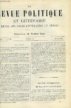 Seller image for LA REVUE POLITIQUE ET LITTERAIRE 1er ANNEE - 1er SEMESTRE N22 - HENRI MEILHAC ET LUDOVIC HALEVY PAR A. CARTAULT, LA HAVANE PAR QUATRELLES, VIEUX PORTRAITS PAR IVAN TOURGUENEF, UN POETE OUBLIE PAR A. AULARD for sale by Le-Livre