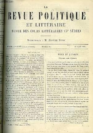 Seller image for LA REVUE POLITIQUE ET LITTERAIRE 1er ANNEE - 2e SEMESTRE N8 - TUNIS ET L'ITALIE PAR PERUZZI,TALLEYRAND AU CONGRES DE VIENNE PAR A. DEBIDOUR, SABINE CATALAN PAR HENRI LIESSE, NOUVELLE-CALEDONIE ET TAITI PAR LEO QUESNEL, LETTRES INEDITES DE HENRI IV for sale by Le-Livre