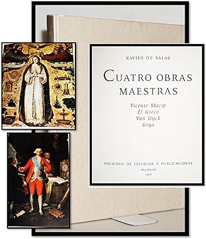 Bild des Verkufers fr CUATRO OBRAS MAESTRAS Vicente MacIp, El Greco, Van Dyck, Goya zum Verkauf von Blind-Horse-Books (ABAA- FABA)