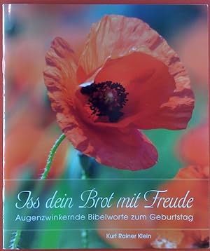 Seller image for Iss dein Brot mit Freude. Augenzwingernde Bibelworte zum Geburtstag. for sale by biblion2