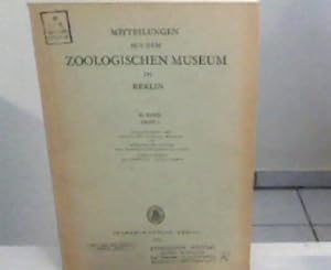 Seller image for Zoologischen Museum in Berlin. 44 Band, Heft 1. for sale by Zellibooks. Zentrallager Delbrck