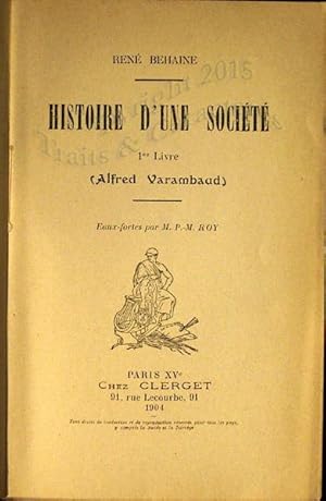 Histoire d'une société, Premier livre (Alfred Varambaud).