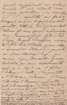 Lettera autografa firmata inviata al direttore della biblioteca di Alessandria. Datata 18 agosto ...