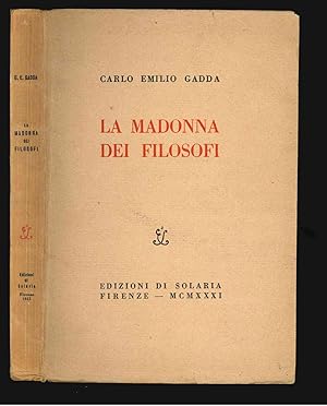 Immagine del venditore per La Madonna dei filosofi. Racconti venduto da Libreria Antiquaria Pontremoli SRL