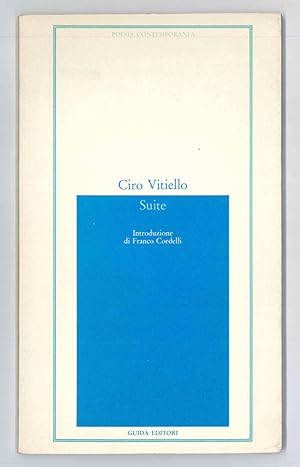 Bild des Verkufers fr Suite. Introduzione di Franco Cordelli zum Verkauf von Libreria Antiquaria Pontremoli SRL