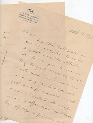 Lettera autografa firmata, datata 8 aprile 1928 - Venezia, inviata ad una signora.