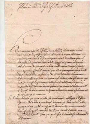 Lettera autografa firmata, datata 2 marzo 1748 - Torino, inviata al Conte dHarrach.