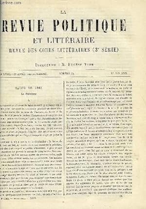 Seller image for LA REVUE POLITIQUE ET LITTERAIRE 2e ANNEE - 1er SEMESTRE N24 - LA PEINTURE FRANCAISE EN 1882 PAR CHARLES BIGOT, LES SPIRITES ANGLAIS EN 1882 PAR LEO QUESNEL, LES DEUX GENDARMES PAR PAUL CHALON, LA FEODALITE PAR C. COIGNET, L'INAMOVIBILITE for sale by Le-Livre
