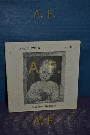 Seller image for Matthias Glaudius, Lieder : Sesam-Bcher, Nr. 12. for sale by Antiquarische Fundgrube e.U.