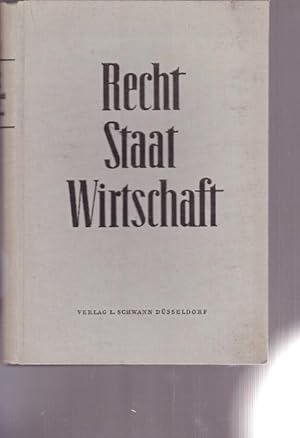 Seller image for Recht - Staat - Wirtschaft. Bearbeiet von Dr. Erich Traumann. for sale by Ant. Abrechnungs- und Forstservice ISHGW