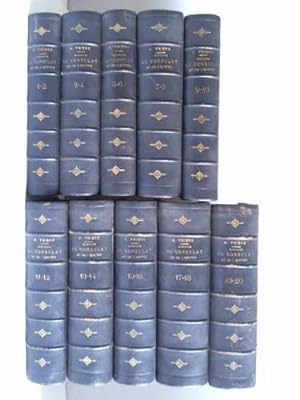 Histoire du consulat et de L'empire. 20 Bände in 10 Bänden
