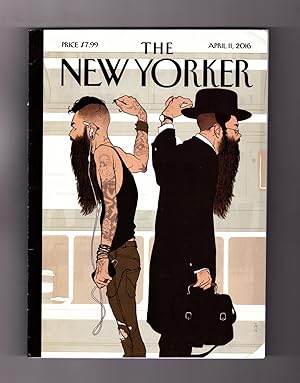 The New Yorker - April 11, 2016. Tomer Hanuka Cover, "Take the L Train". Ragner Kjartansson; Hann...